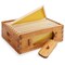 Honey Keeper Brood Box with Window, 100% Beeswax Coated Beehive Kit with 10 Wooden Frames and Waxed Foundations for Langstroth Beekeeping